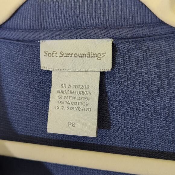Soft Surroundings Blue Pullover Size Small - Picture 2 of 5